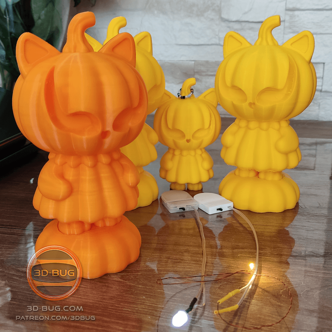PumpKitty Night Light 3d model