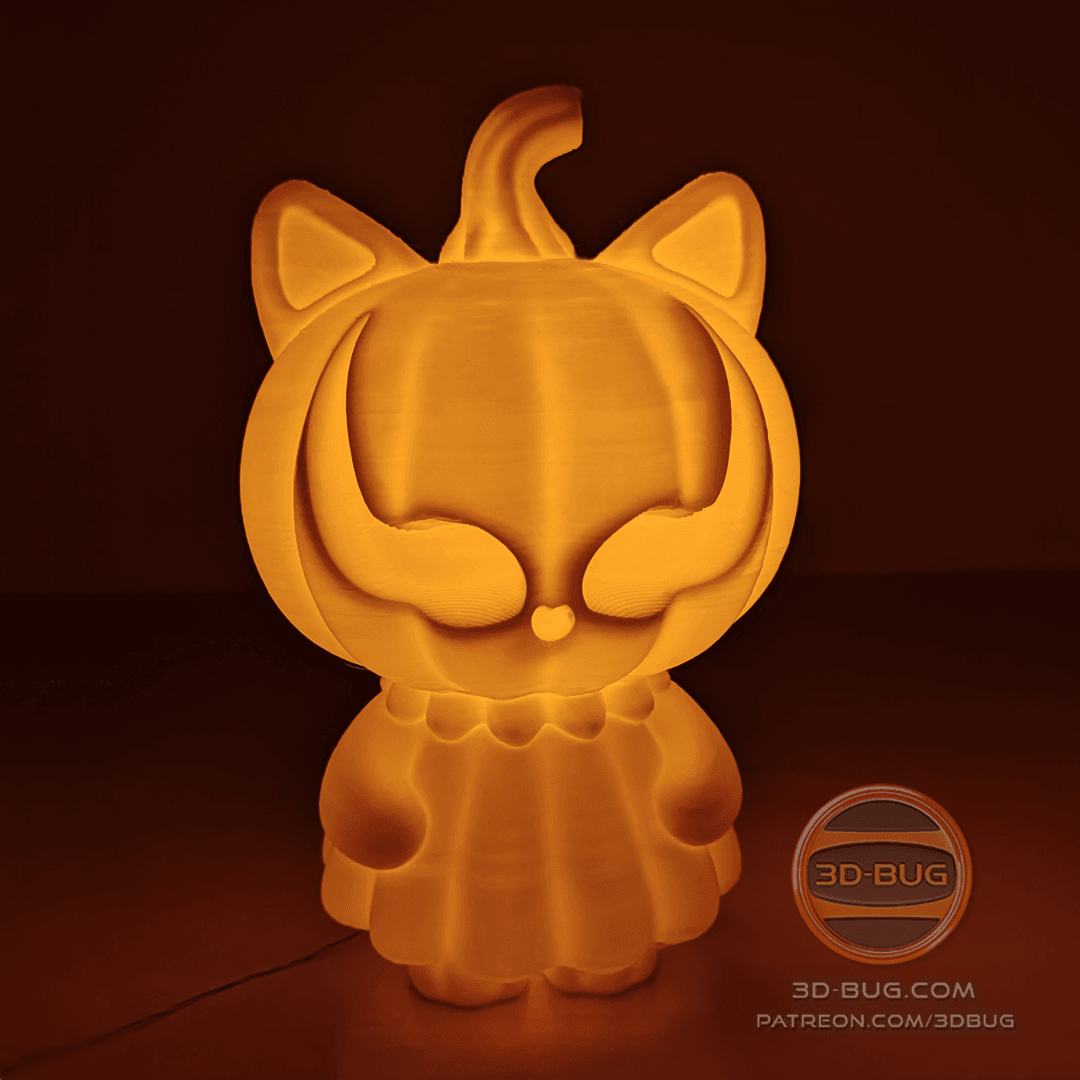 PumpKitty Night Light 3d model