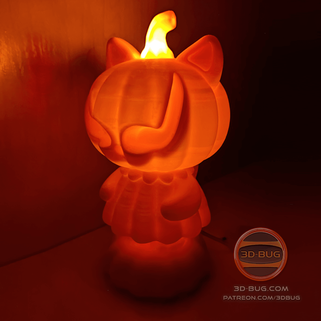 PumpKitty Night Light 3d model
