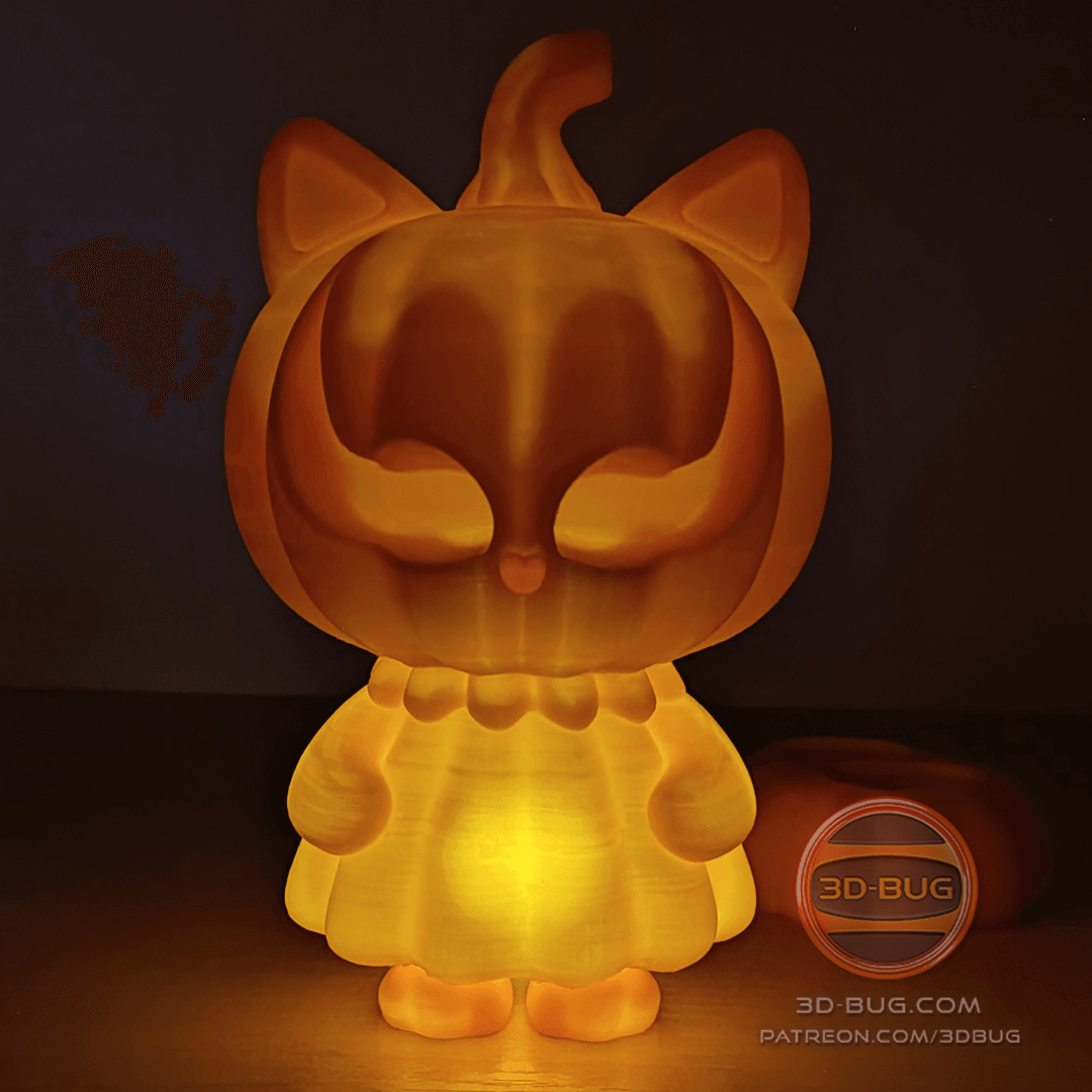 PumpKitty Night Light 3d model