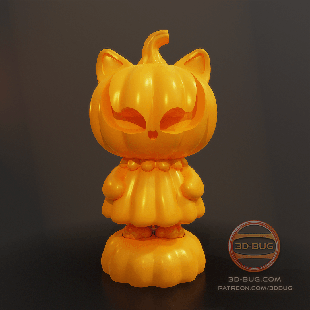 PumpKitty Night Light 3d model