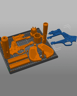 DG-29 Heavy Blaster Pistol - Star Wars 3d model