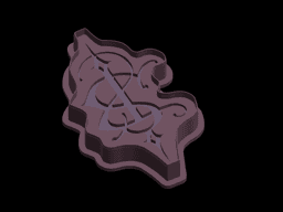 Skinny Puppy New Logo Cookie Cutter 3d model
