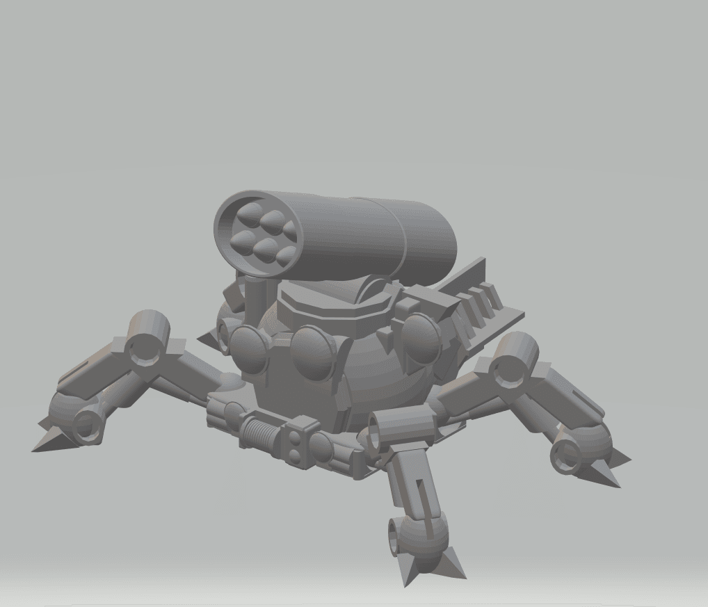 FHW: TiK tAAk Walking torpedo small v1.3 (BoD) 3d model