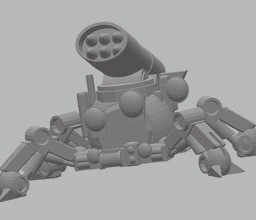 FHW: TiK tAAk Walking torpedo small v1.3 (BoD) 3d model