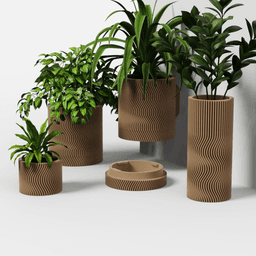 WAVE Collection - Planter Set 3d model
