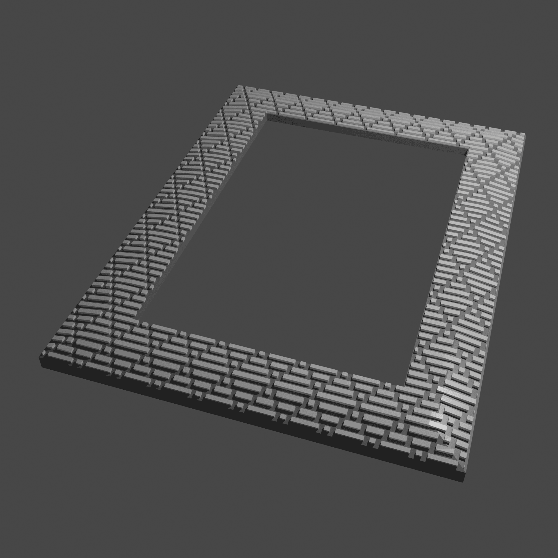 Dotted Lines - Remix of 4x6 Picture Frame 2 3d model