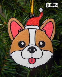 PUPPYS KEYCHAINS - CHRISTMAS ORNAMENTS - SET #4 3d model