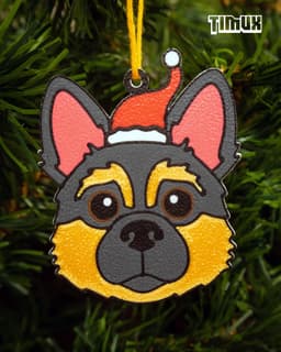 PUPPYS KEYCHAINS - CHRISTMAS ORNAMENTS - SET #4 3d model