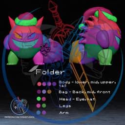Life Size Christmas Monster #094 3D Printer STL file 3d model