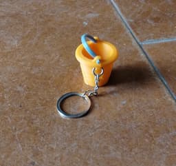 Bucket with Handle Keychain 3d model