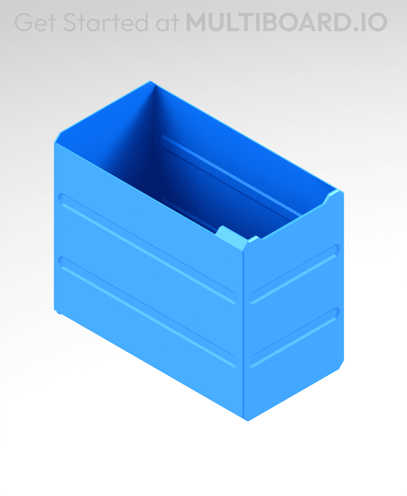 2x3x3.5 LU - MultiBin Simple Drawer 3d model