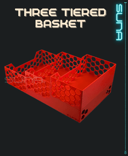 Three Tier Basket 3d model