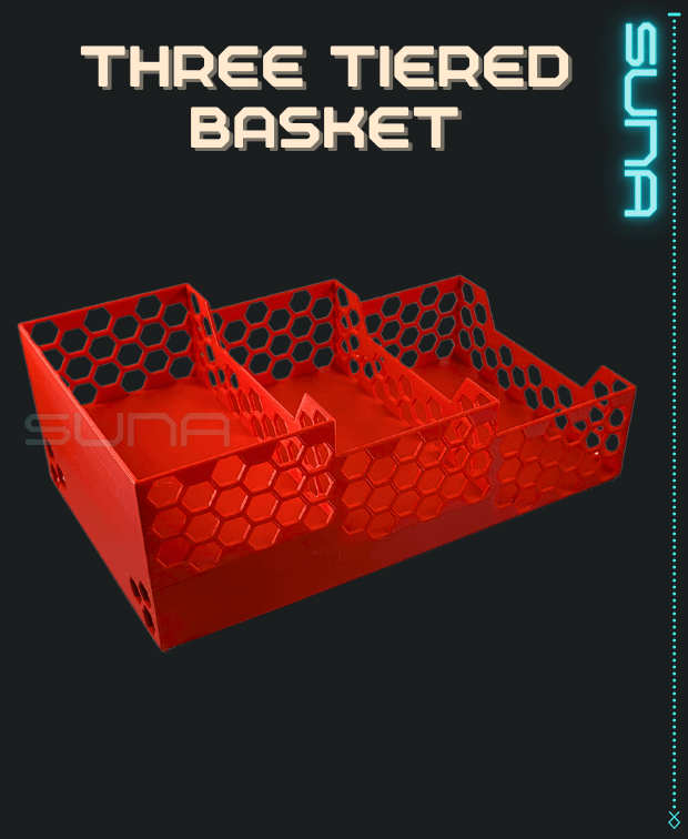 Three Tier Basket 3d model