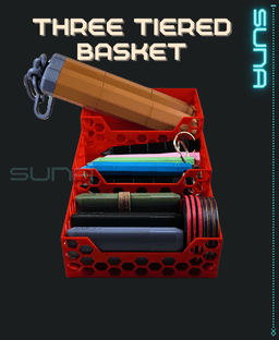 Three Tier Basket 3d model