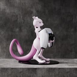Mewtwo Controller Stand 3d model