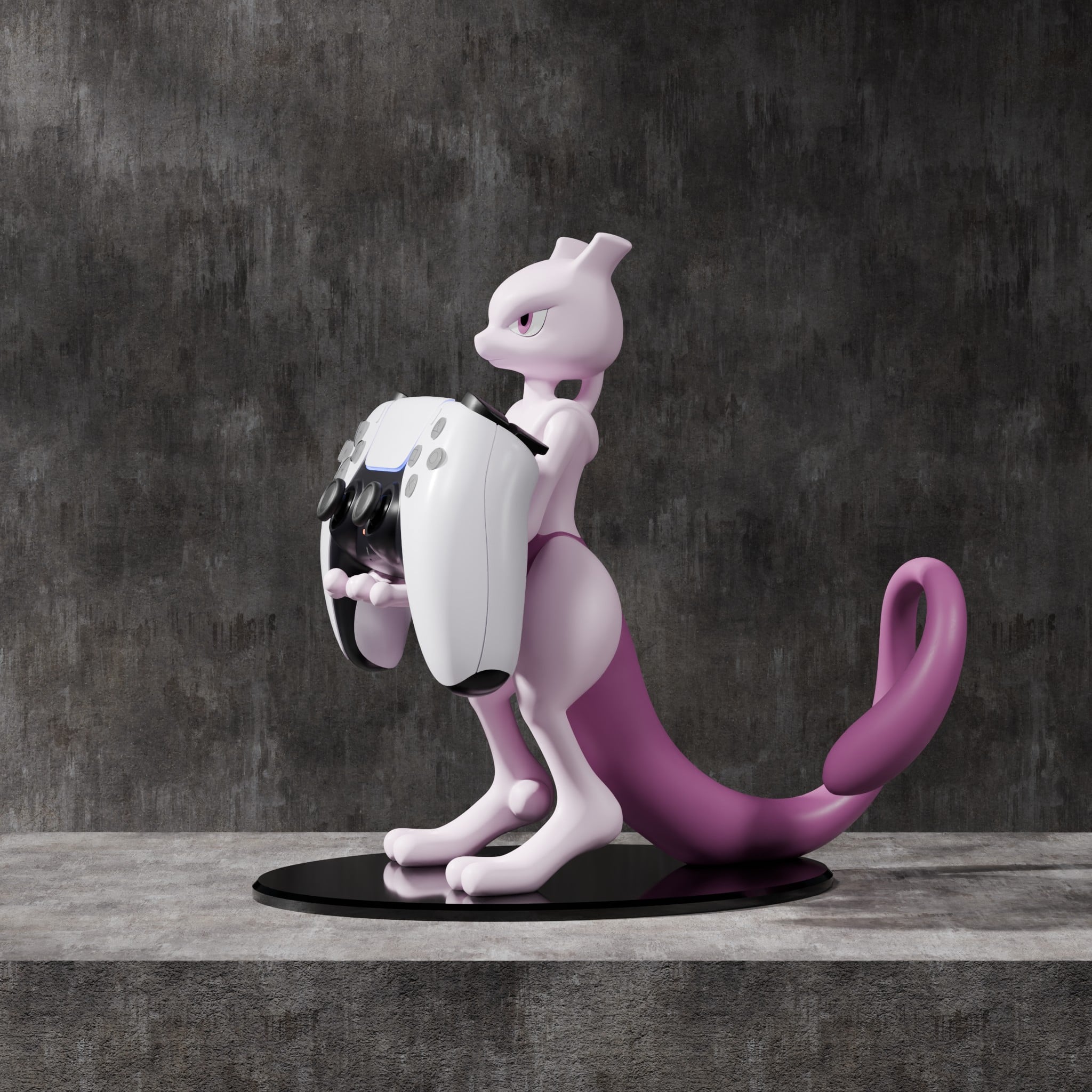 Mewtwo Controller Stand 3d model