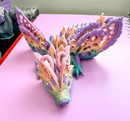 I am so happy with how this one came out! Rainbow PLA with a Lilac Matte 3d model