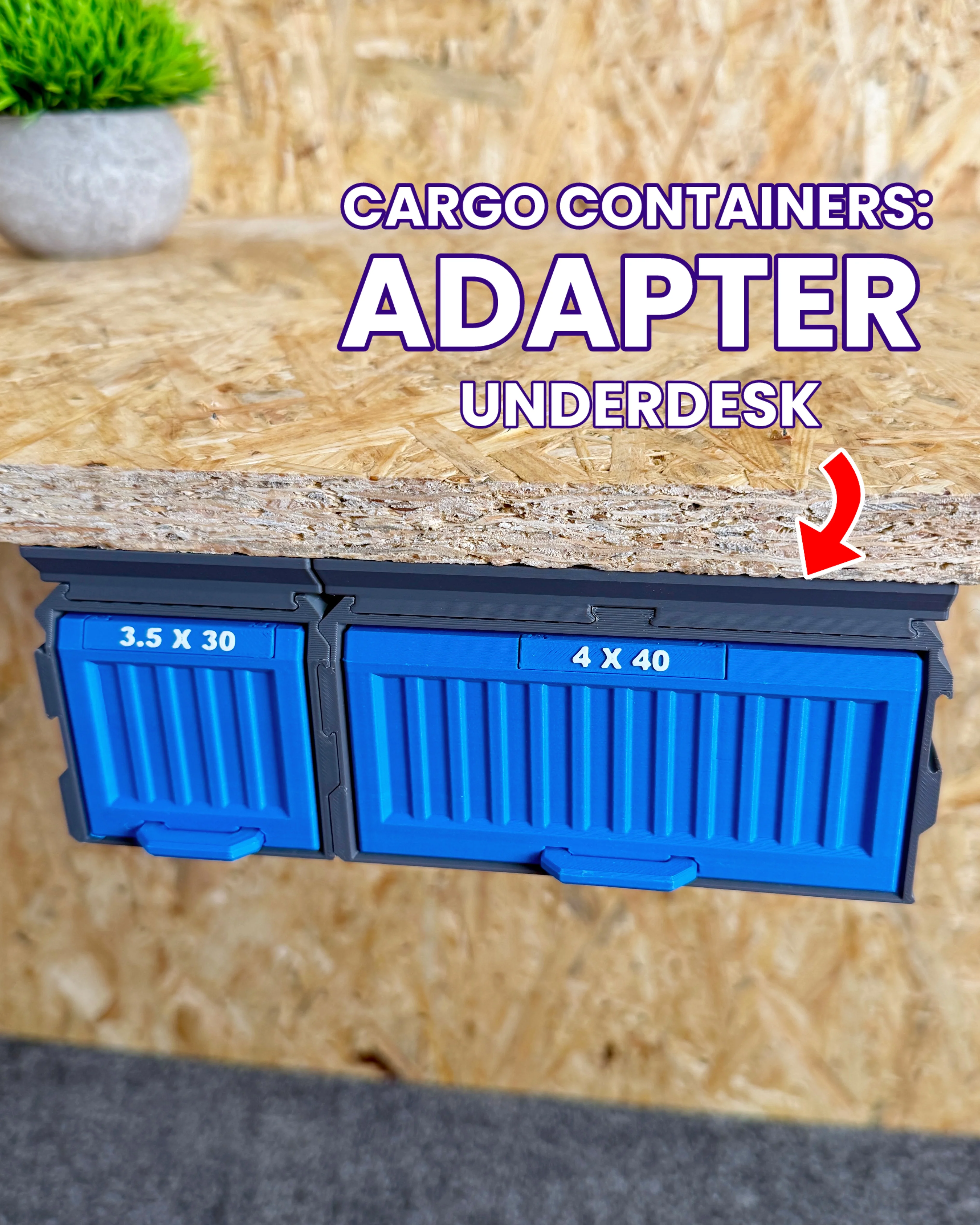 Cargo Containers: Adapter - Underdesk 3d model