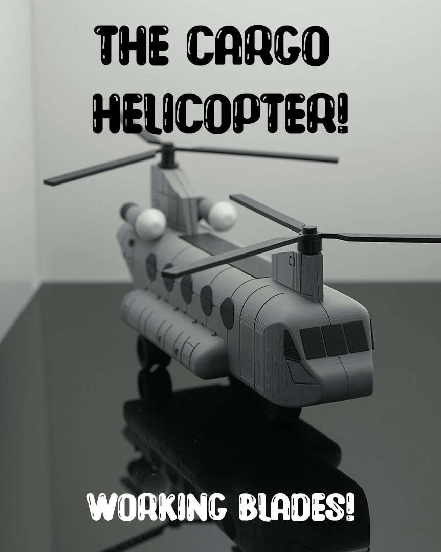 The Cargo Helicopter! 3d model