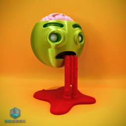 Zombie Emoji Pencil Holder 3d model