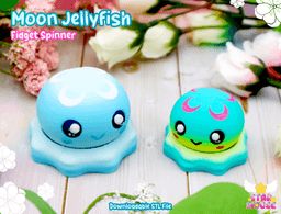 Moon Jellyfish Spinner 3d model