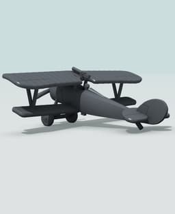 1:144 Nieuport 27 (Foster-mounted Lewis) 3d model