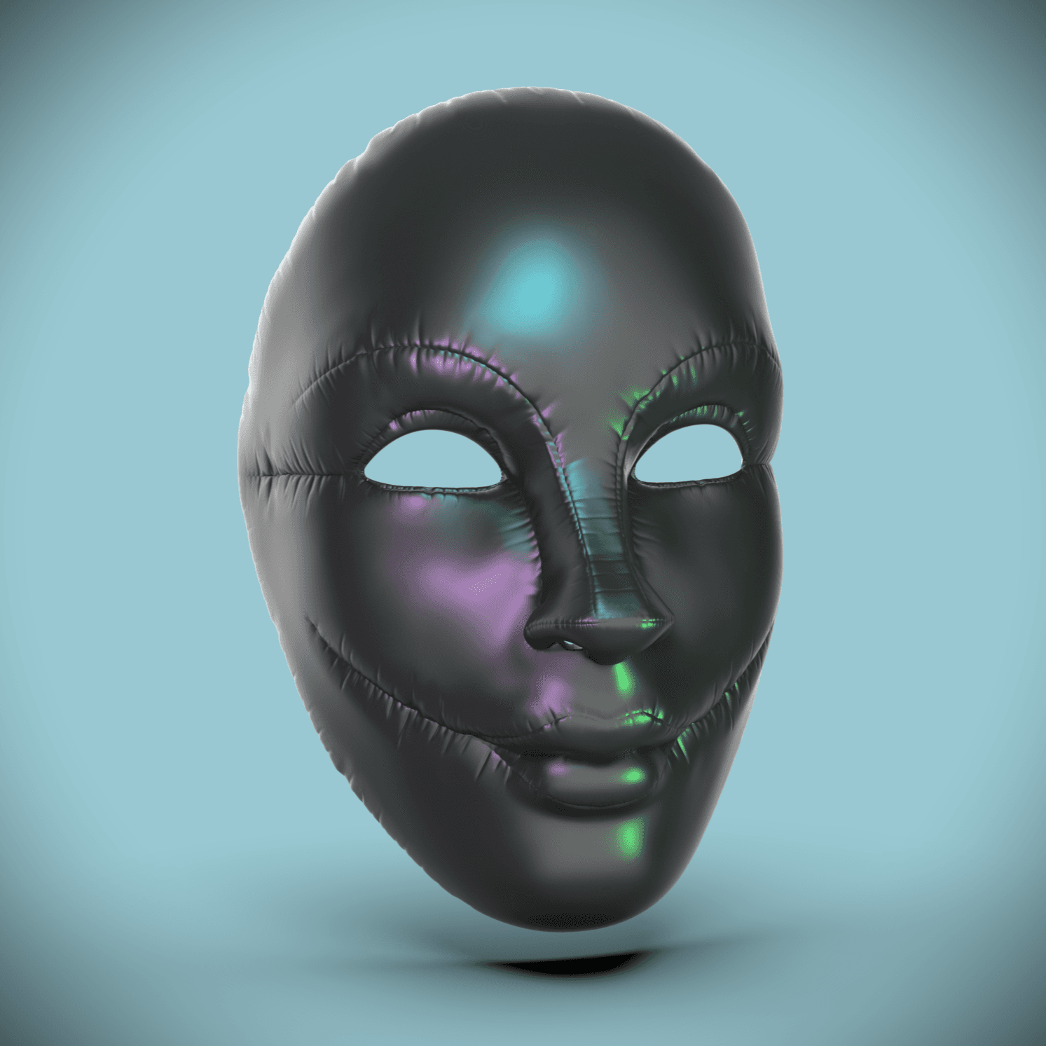 Fabric Pinch Mask -"Pinch" (Sculptober Day 24) 3d model