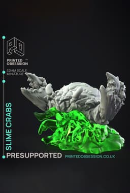 Slime Crabs - 3 Models - PRESUPPORTED - 32mm Scale 3d model