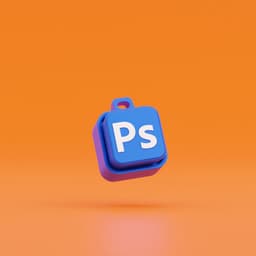 Adobe Photoshop Clicky Keychain - Keyboard Switch Keychain 3d model