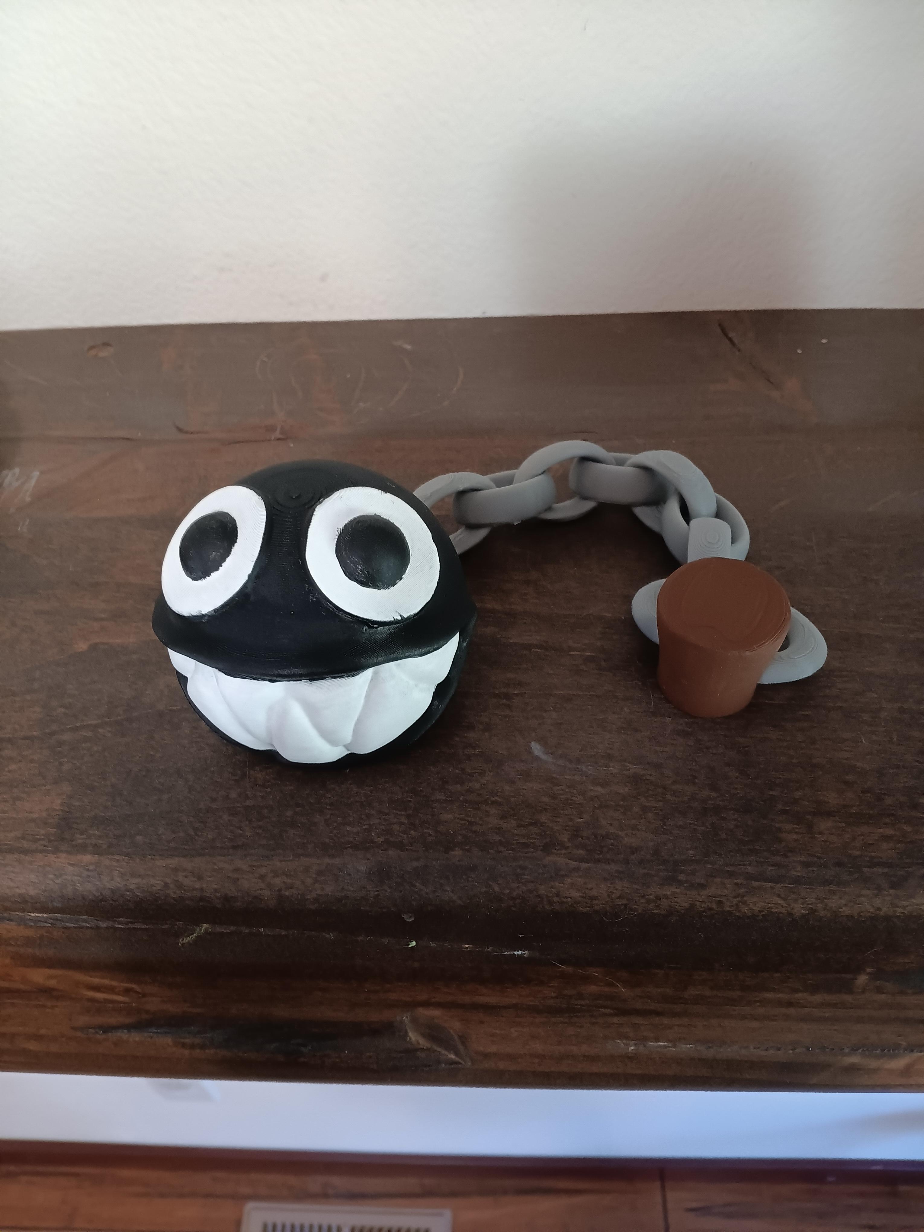 chain chomp - Print in place - articulated - flexi fidget toy 3d model