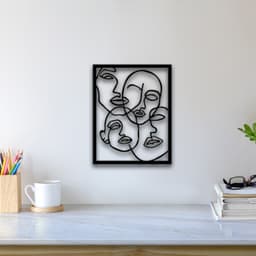 Abstract Face Wall Art 3d model