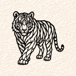 TIGER Wall Art Home Decor 3d model
