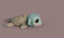 Super Turtle Grogu 3d model