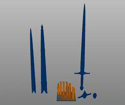 Galadriel Sword and Scabbard – Rings of Power 3d model