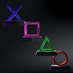FREE Play Station Icons, Buttons Alone And Base Version 3d model
