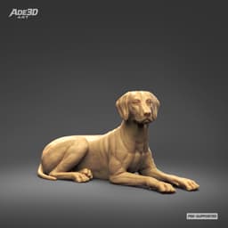Dalmatian 3D Print Model Pose 07 3d model