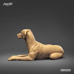 Dalmatian 3D Print Model Pose 07 3d model