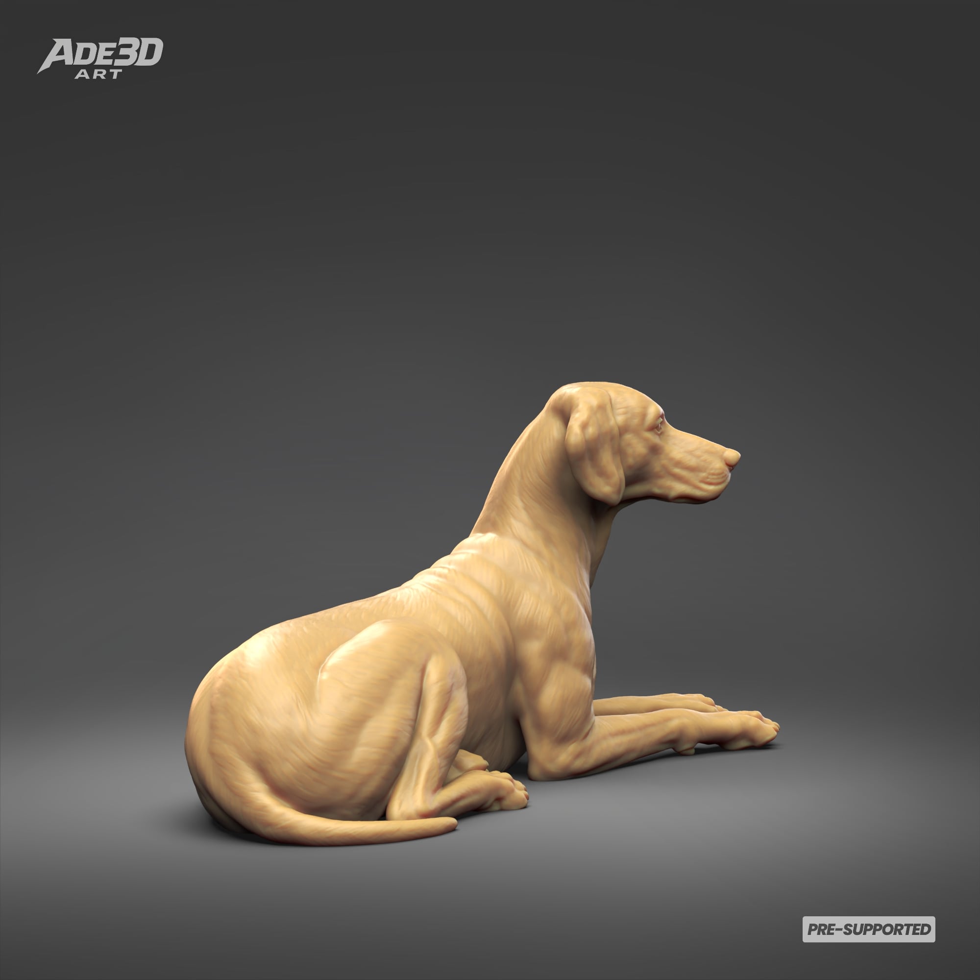 Dalmatian 3D Print Model Pose 07 3d model