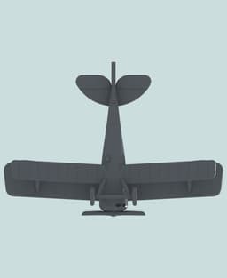 1:144 Nieuport 24 (Foster-mounted Lewis) 3d model
