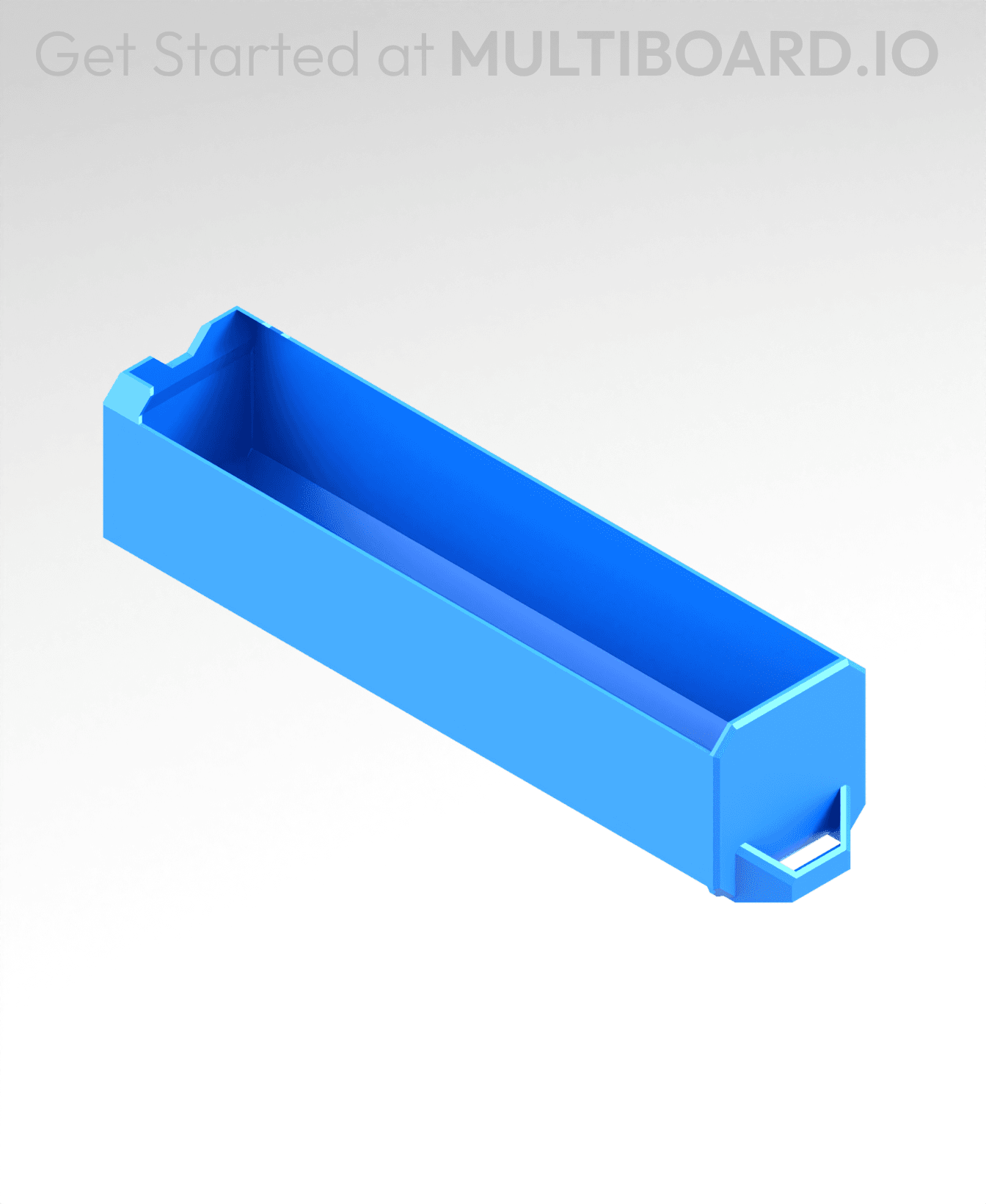 1x1x3.5 LU - Labelled - MultiBin Simple Drawer 3d model