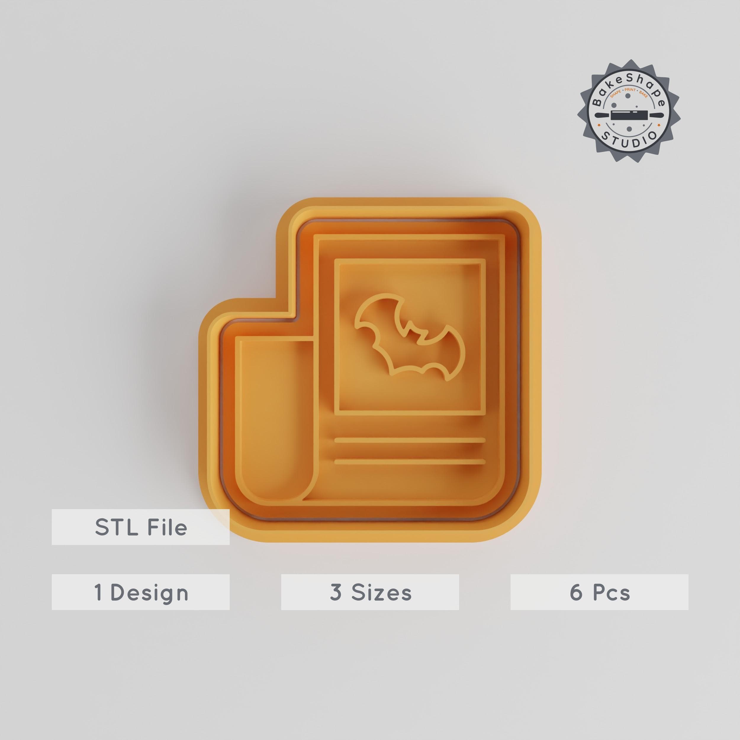 Halloween Cookie Cutter & Stamp Set, 6-Piece, Spooky Shapes for Fondant, S/M/L Sizes PRODUCT_4302 3d model