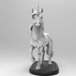 Mystical Pegasus Minimalist Sculpture 3d model