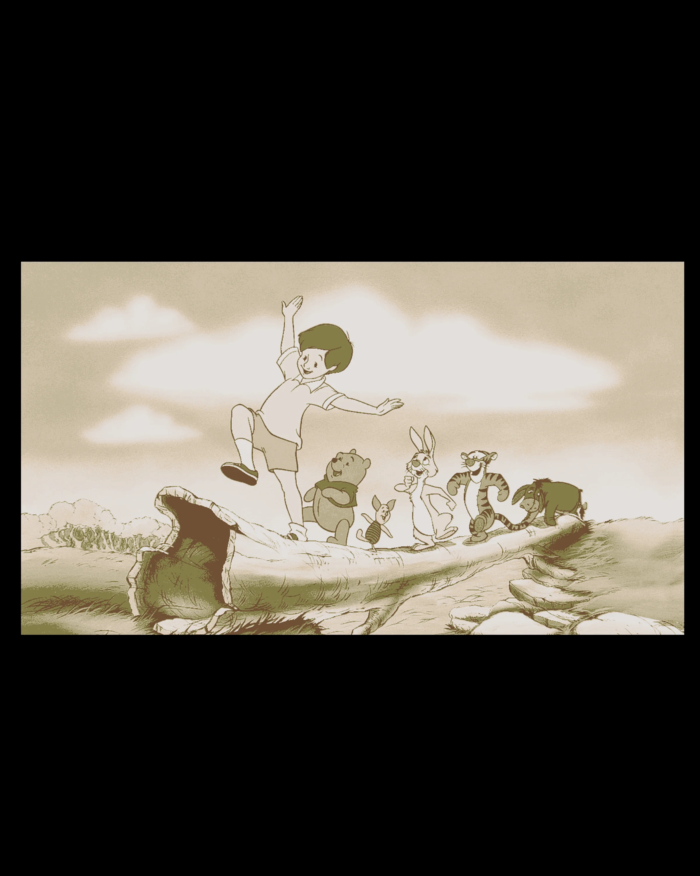 Winnie the Pooh fan art - Friends of Christopher Robin - Hueforge art 3d model