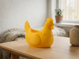 Easter Chicken Bowl – Cute Hen Candy Dish 3d model