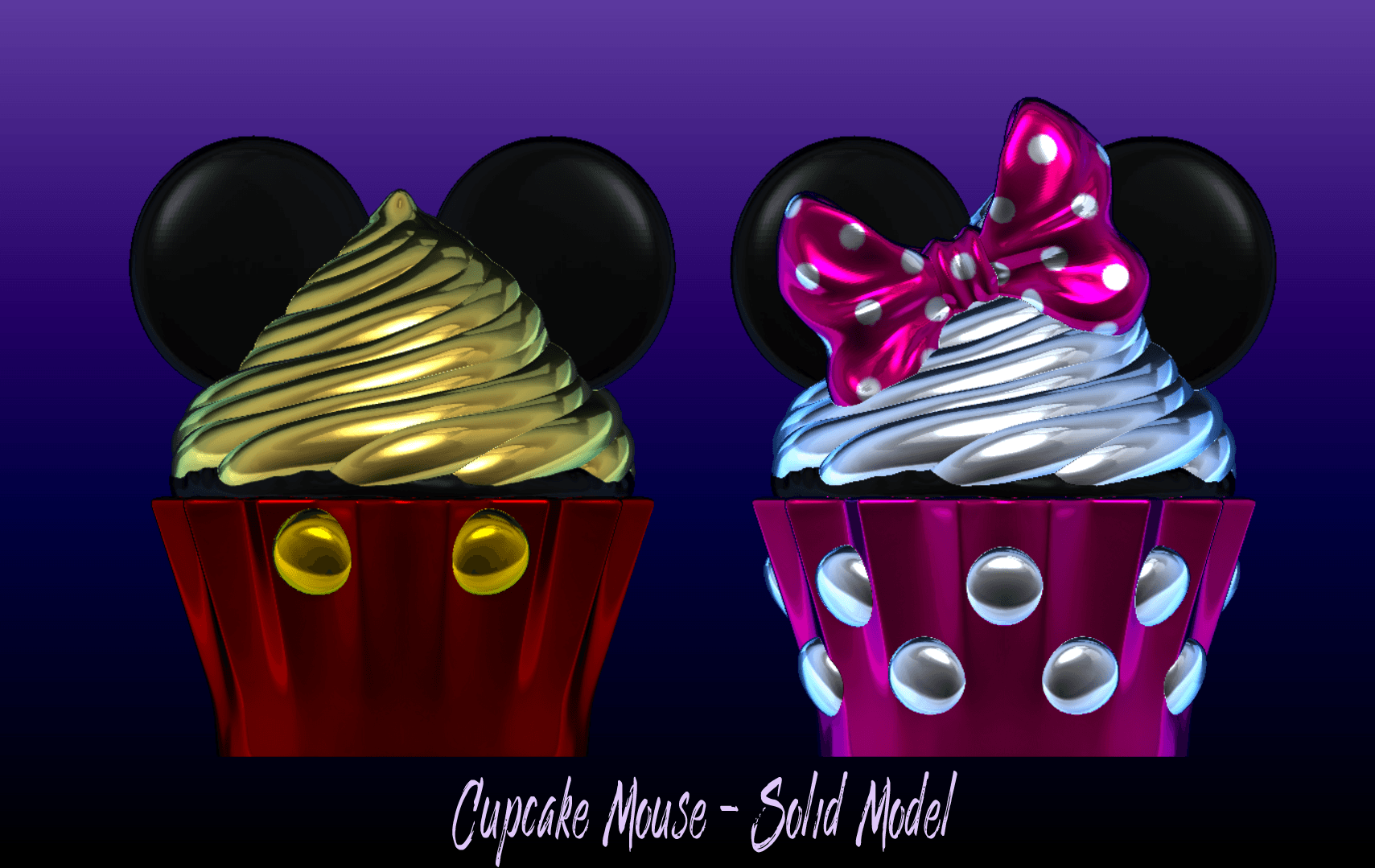 Cupcake Mouse - Extra Model 3d model