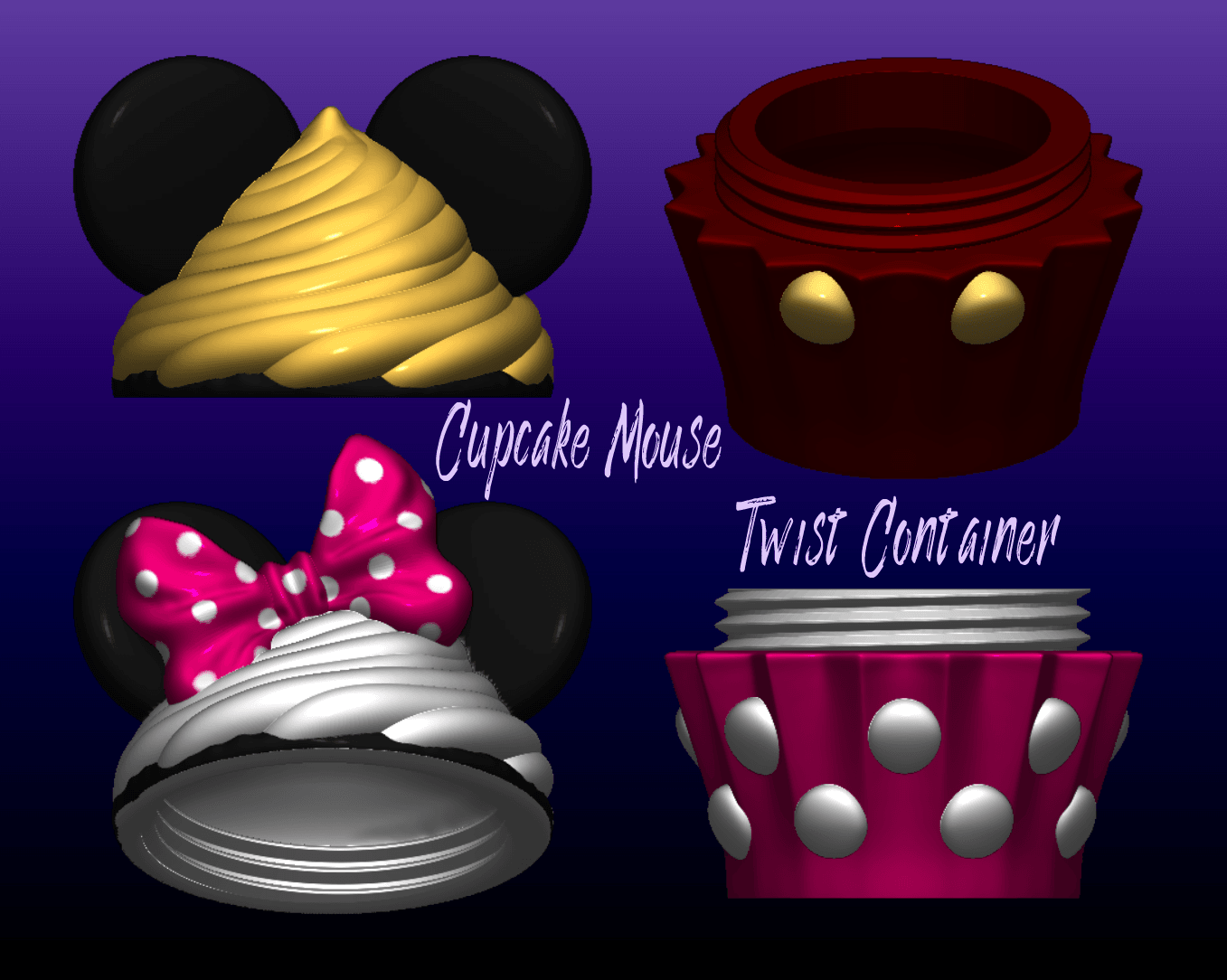 Cupcake Mouse - Extra Model 3d model