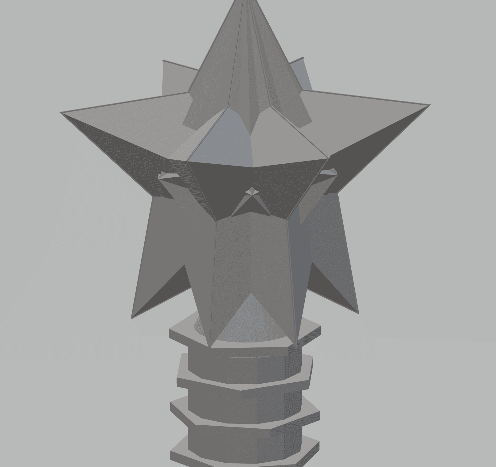 FHW: (Christmas ornament) 2 part Classic Star Tree Topper 3d model