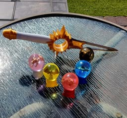 Crystal Saber with Animal Crystals Power Rangers Wildforce 3d model