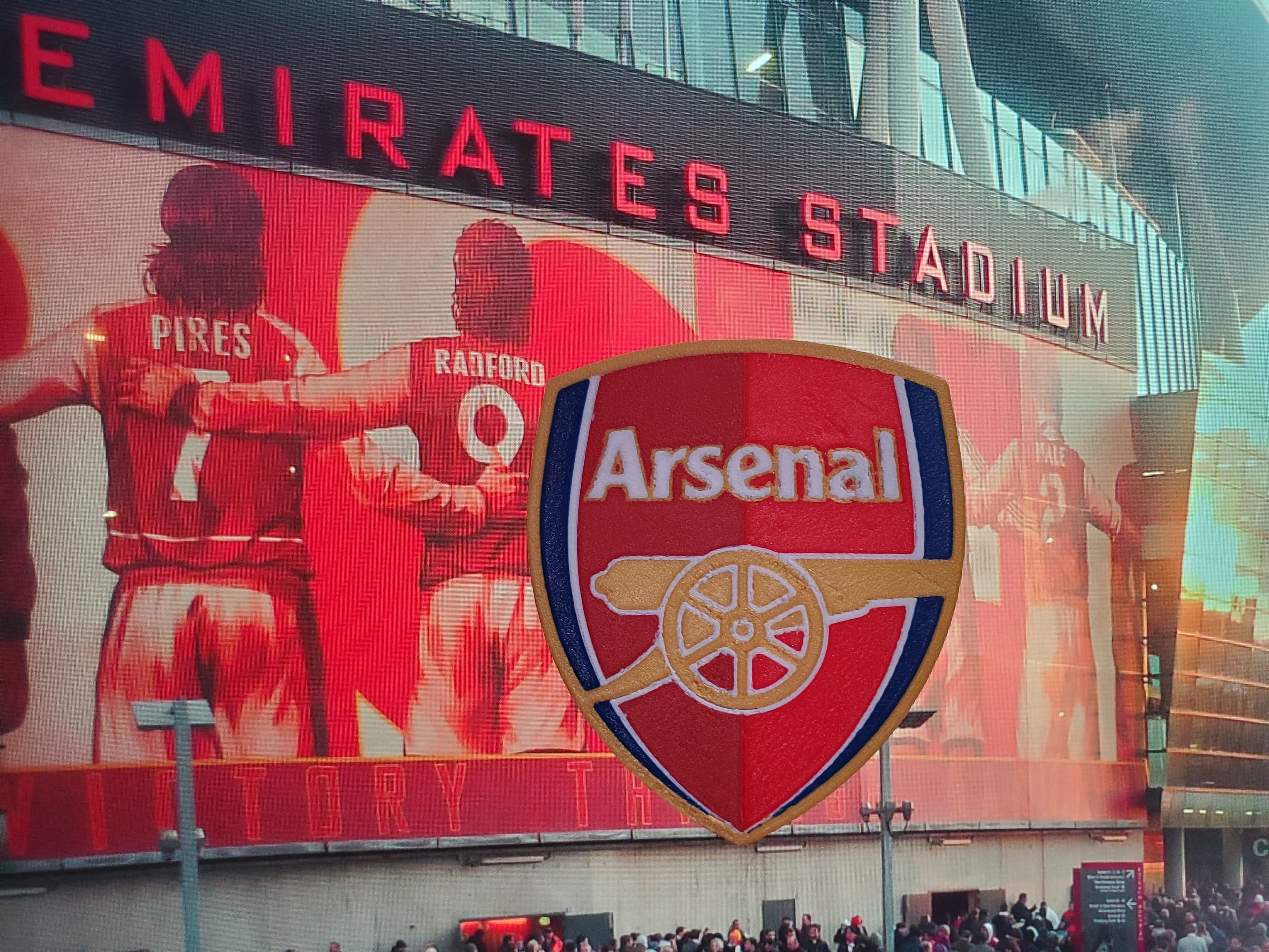 AMS / MMU Arsenal FC coaster or plaque 3d model